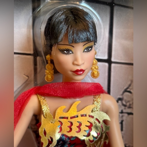 Barbie Inspiring Women Anna May Wong Doll - Collector Edition With Red Gown & Dragon Design